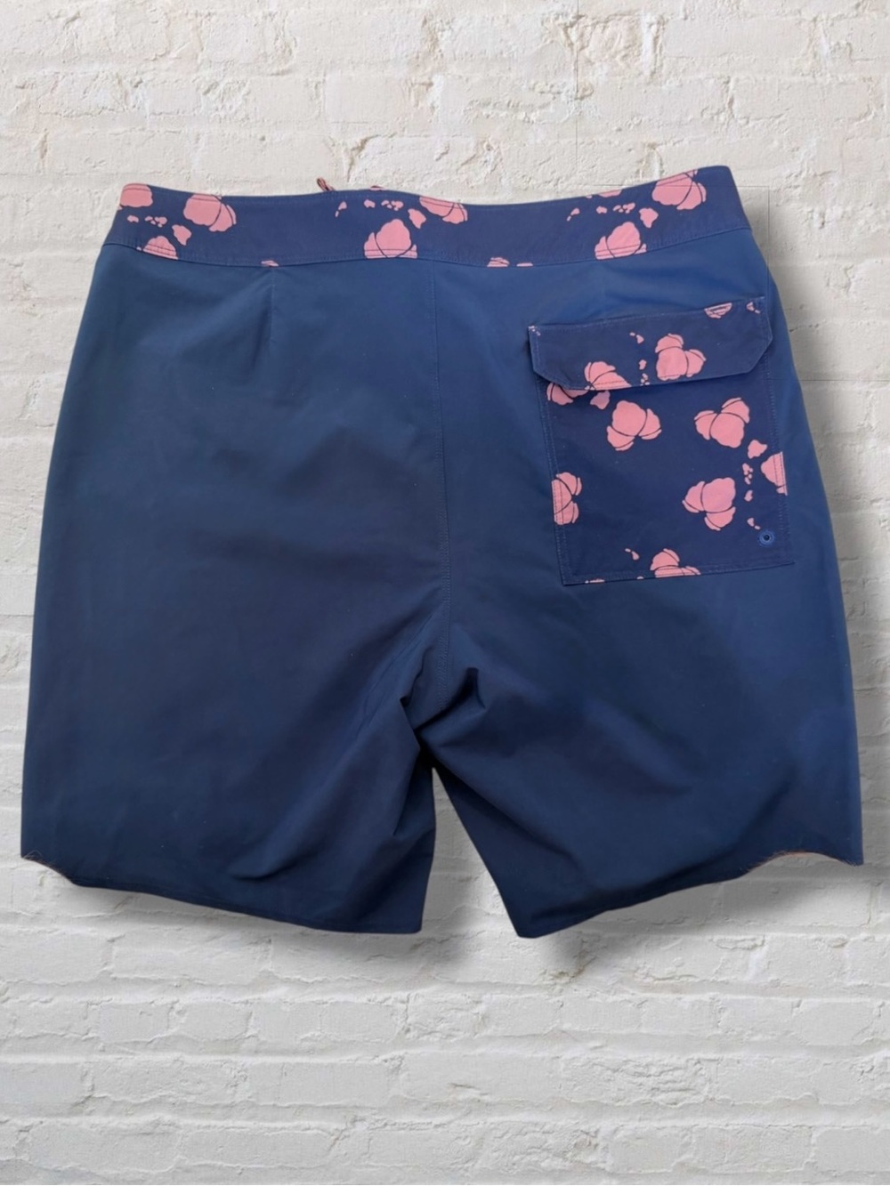Patagonia Gerry Lopez Hydropeak Board Shorts 32 Blue Floral Surf